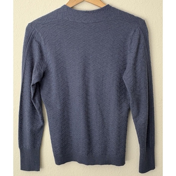 Ecetera Textured Cotton Cashmere Knit Sweater S Neutral Quiet Luxury Minimalist - Picture 2 of 8